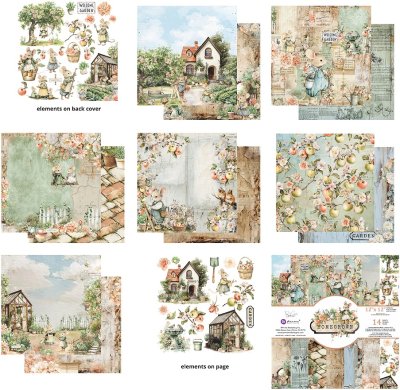 Prima Marketing 12”x12” Paper Pad - Homegrown by The 3 Girls Tale (14 sheets)