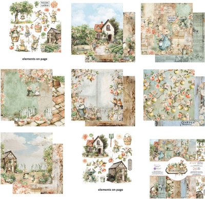 Prima Marketing 6”x6” Paper Pad - Homegrown by The 3 Girls Tale (26 sheets)