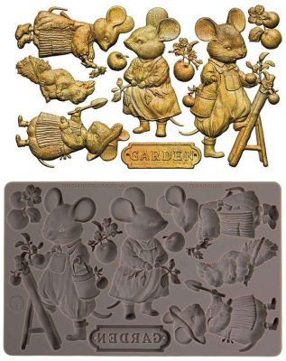 Prima Marketing 5”x8” Decor Moulds - Homegrown Tiny Gardeners by The 3 Girls Tale
