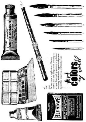 Prima Cling Rubber Stamp Set - Iron Orchid Art Supplies