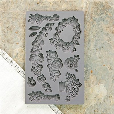 Prima Iron Orchid Designs Vintage Art Decor Mould - Fleur