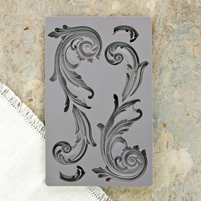 Prima Iron Orchid Designs Vintage Art Decor Mould - Large Flourish