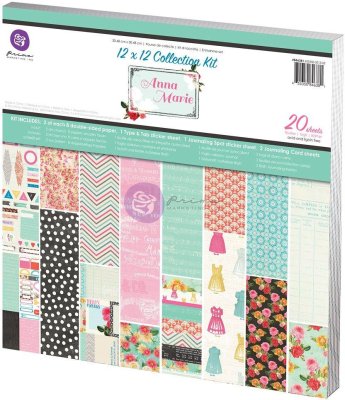Prima - 12"x12" Anna Marie Collection Kit (20 sheets)