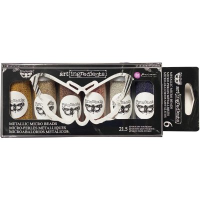 Finnabair Art Ingredients Micro Beads - Metallic (6 pack)
