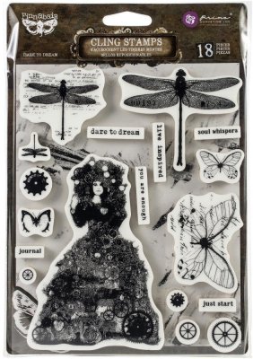 Prima Finnabair Cling Stamps - Dare To Dream