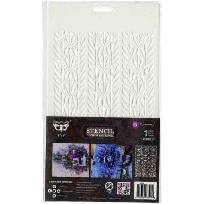 Prima Marketing 6"x9" Stencil - Laurels