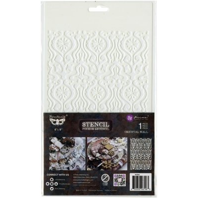 Prima Marketing 6"x9" Stencil - Oriental Wall