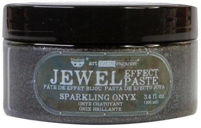 Prima Finnabair Art Extravagance Jewel Texture Paste - Sparkling Onyx (100ml Jar)