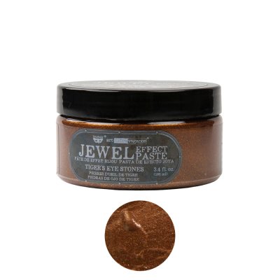 Prima Finnabair Art Extravagance Jewel Texture Paste - Tiger's Eye Stones (100ml Jar)