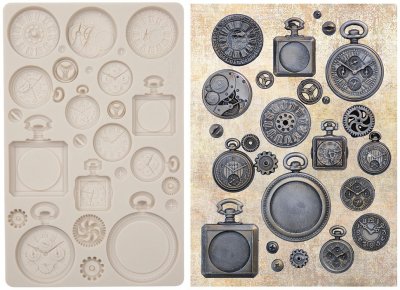 Prima Finnabair 5"x8" Decor Moulds - Pocket Watches