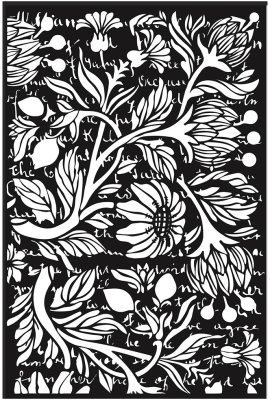 Prima Finnabair 6"x9" Stencil - Secret Letters