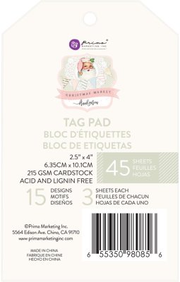 Prima Marketing - Christmas Market Tag Pad