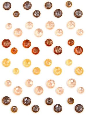Prima Say It In Crystal Adhesive Embellishments - Amber Moon