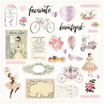 Prima Ephemera with Foil Accents - Love Story Collection