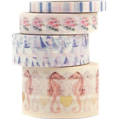 Prima Marketing Golden Coast Decorative Tape (4 rolls, 9.144m each)