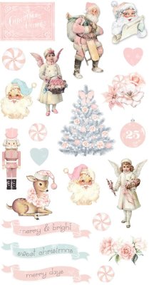 Prima Marketing Christmas Sparkle Puffy Stickers