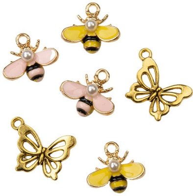 Prima Marketing Metal Charms - Miel Butterfly & Bee