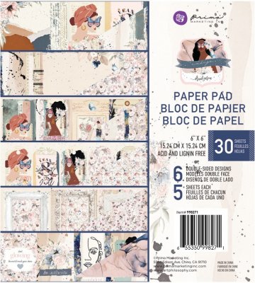 Prima Marketing 6"x6” Paper Pad - Indigo (30 sheets)
