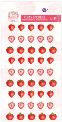 Prima Marketing Strawberry Milkshake Puffy Stickers (45 pack)
