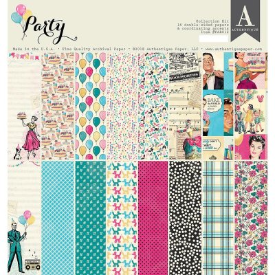 Authentique 12"x12" Collection Kit - Party (18 sheets)