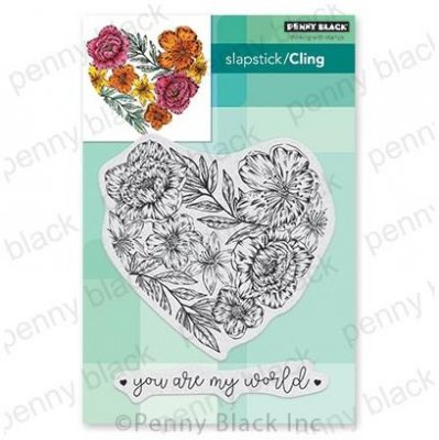 Penny Black Cling Stamps - Passionate Blooms