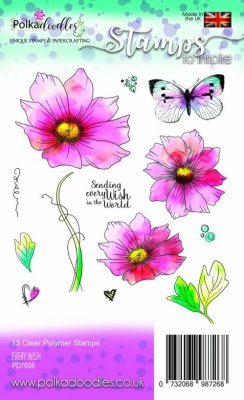 Polkadoodles Clear Stamp Set - Every Wish