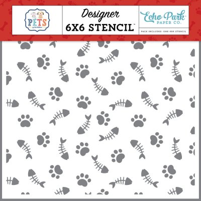 Echo Park 6”x6” Mask Stencil - Feline Good