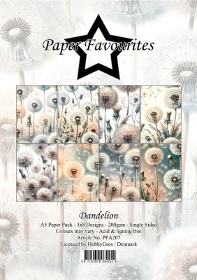 Paper Favourites A5 Paper Pad - Dandelion (24 sheets)