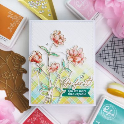 Pinkfresh Studio Hot Foil Plate - Go For It