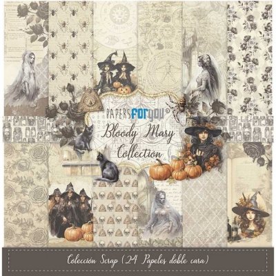 Papers For You 6”x6” Double-sided Paper Pack - Bloody Mary Mini Scrap (24 sheets)