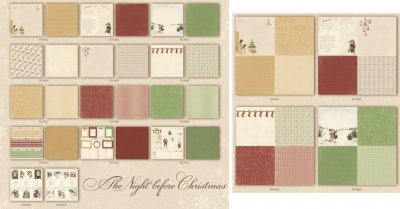 Pion Design Paper Collection - The Night before Christmas (all 12x12 & 6x6 designs)