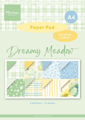 Marianne Design A4 Paper Pad - Dreamy Meadow (16 sheets)