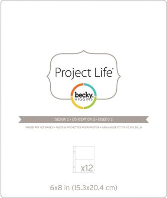 Project Life 6"x8" Photo Pocket Pages - Design 2 (12 pack)