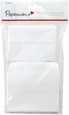 Docrafts ATC Cards & Envelopes - White (50 pack)