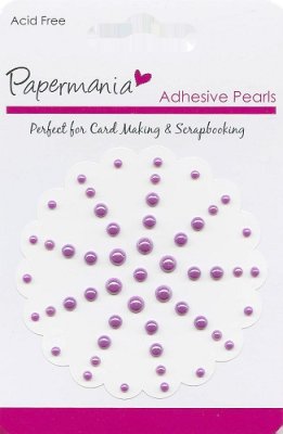 Docrafts Adhesive Pearls - Purple