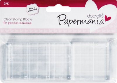 Clear Stamp Blocks - 1.75" x 3" and 1.75" x 1.75" (2 pack)