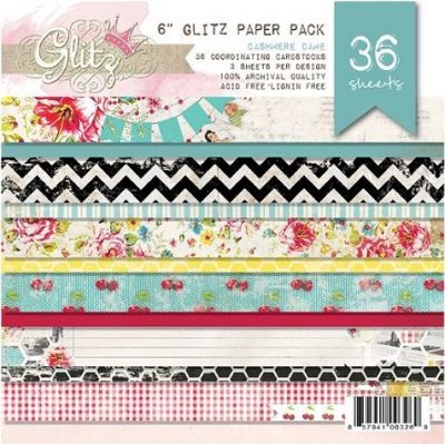 Glitz Design - 6"x6" Cashmere Dame Paper Pad (36 Sheets)