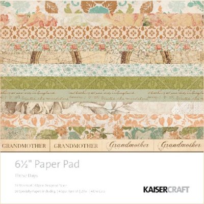 Kaisercraft - These Days 6.5" x 6.5" Paper Pad (40 sheets)