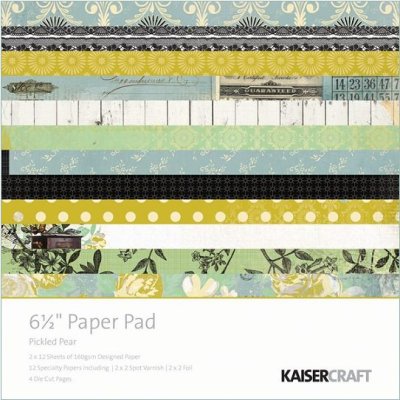 Kaisercraft - Pickled Pear 6.5" x 6.5" Paper Pad (40 sheets)