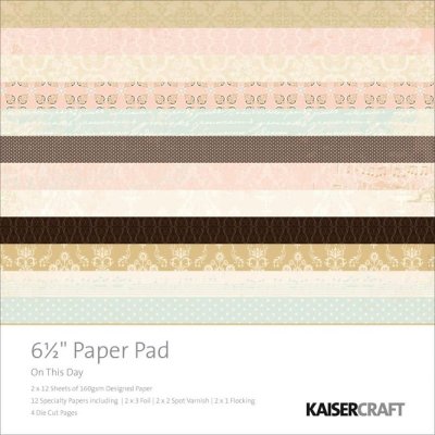 Kaisercraft - 6.5" x 6.5" On This Day Paper Pad (40 sheets)