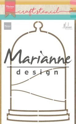 Marianne Design A5 Craft Stencil Bell Jar by Marleen