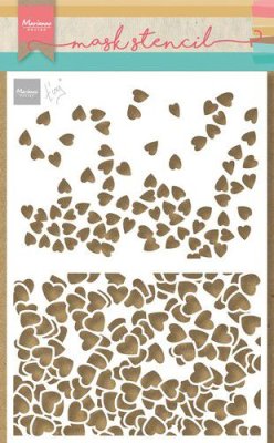 Marianne Design Craft Stencil - Tinys Hearts