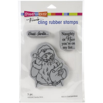 Stampendous Cling Stamps - Santa Wink
