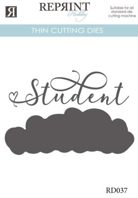 Reprint Dies - Student med bakgrund (84 x32 mm 30x40 mm)