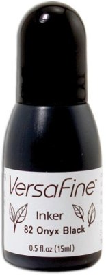 Tsukineko VersaFine Pigment Ink Refill - Onyx Black (15ml)