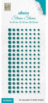 Nellie Snellen Adhesive Strass-Stones - Christmas Green