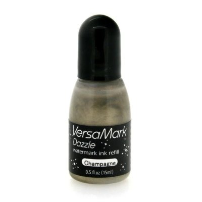 Tsukineko VersaMark Dazzle Ink Refill - Champagne (15 ml)