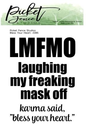 Picket Fence Studios 3"x4" Stamp Set - Bless Your Heart