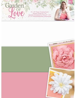 Crafters Companion 9”x12” Flower Forming Foam - Garden of Love (9 sheets)