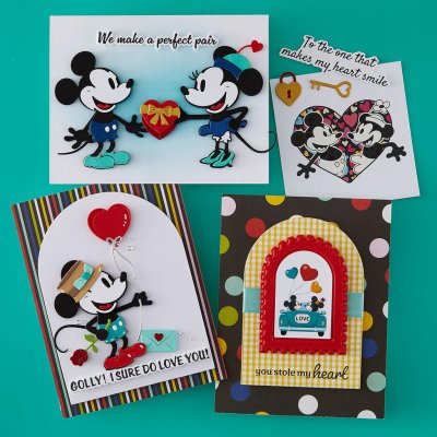 Spellbinders Etched Dies - Classic Mouse Love